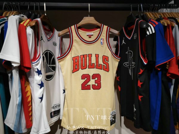 Regata Chicago Bulls 1995/96 Dourada