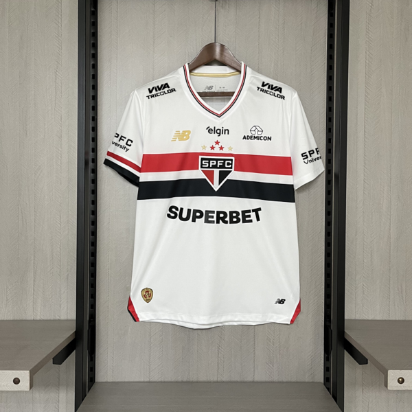 São Paulo Home 25/26 + Patrocinadores