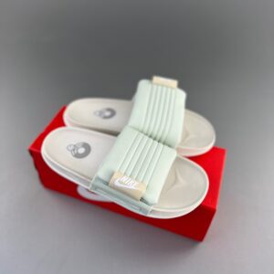 Chinelo Nike Offcourt Adjust - Bege/Verde