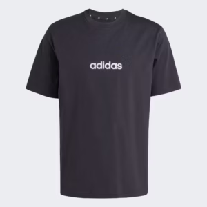 Camiseta Adidas Essentials Linear Single Jersey -Preta